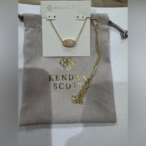 Kendra Scott Gold and Pink Necklace